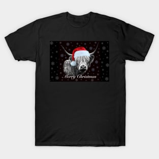 Christmas Highland Cow T-Shirt